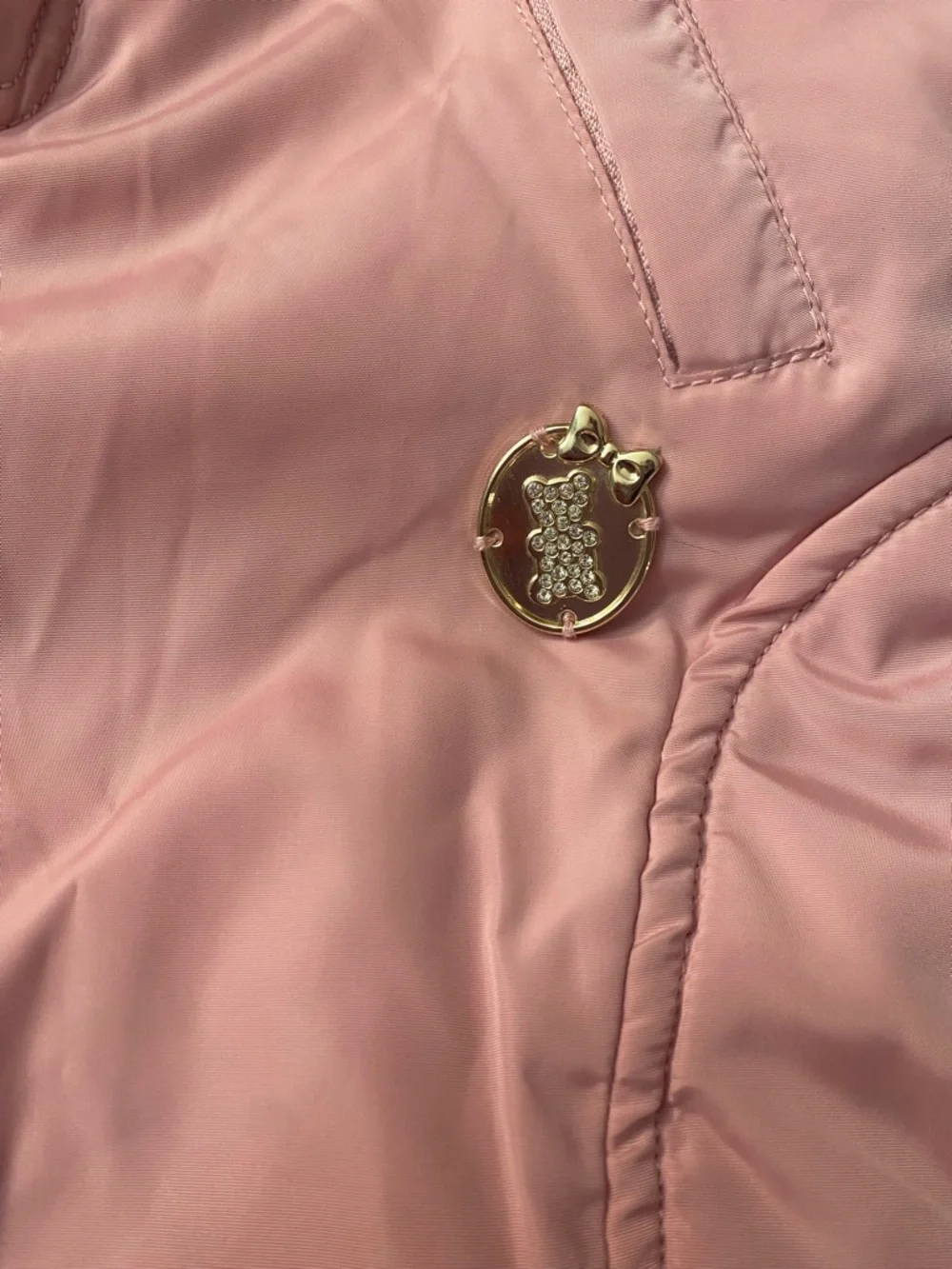 Jelispoon Boutique Dusty Pink Fleece-Lined Snow Bibs Size 120 (US 6/7) - Picture 8 of 9